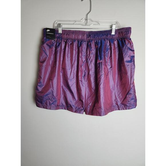 Nike Womens Iridescent Purple athletic shorts sz 1X mesh lined standard fit run - Picture 5 of 9